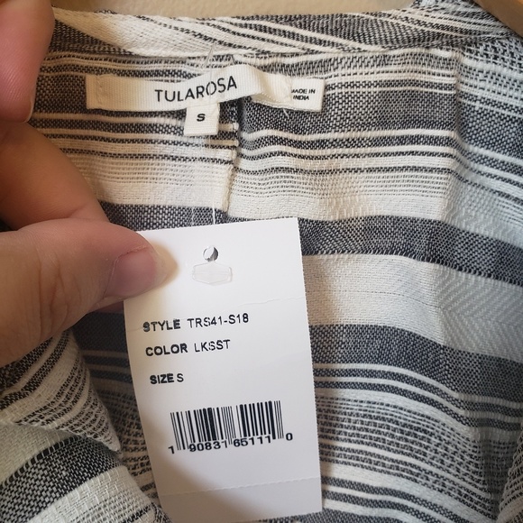 NWT Tularosa stripe wrap top - Picture 3 of 4